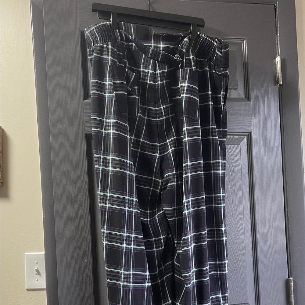 Torrid Black Plaid Pants - Picture 7 of 10